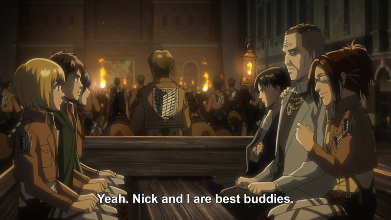 Remind me not to be “Buddies” with Hange...